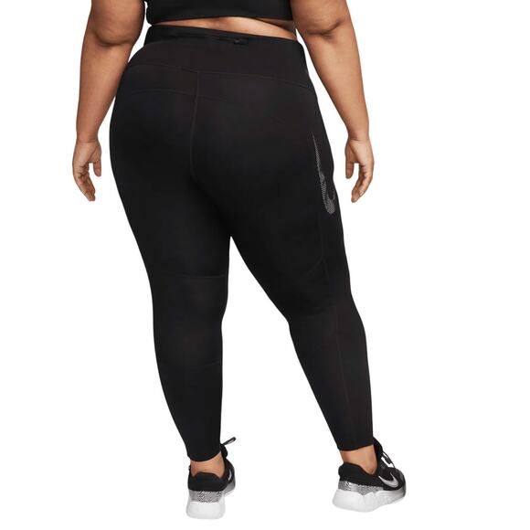 Nike Women's Fast 7/8 Running Leggings in Black, Size 3X - Picture 2 of 2